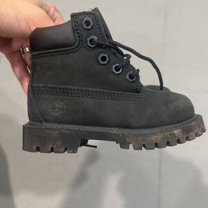 Timberland premium black boots size 6
